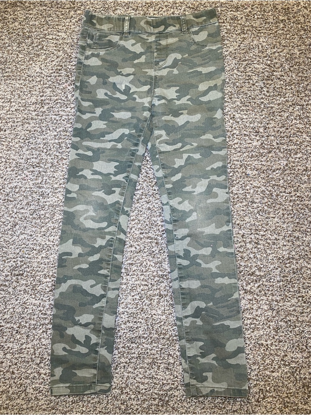 Denim&Co Kids Camo Skinny jeans Green Camouflage
